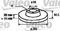 Valeo 187040 - Jarrulevy inparts.fi