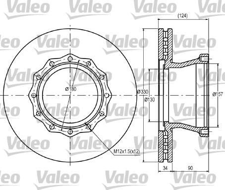 Valeo 187056 - Jarrulevy inparts.fi