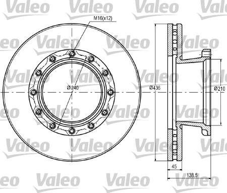 Valeo 187069 - Jarrulevy inparts.fi