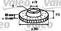 Valeo 187061 - Jarrulevy inparts.fi