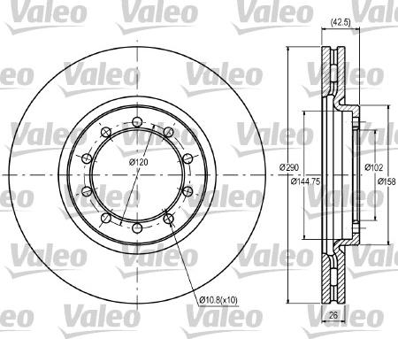 Valeo 187062 - Jarrulevy inparts.fi