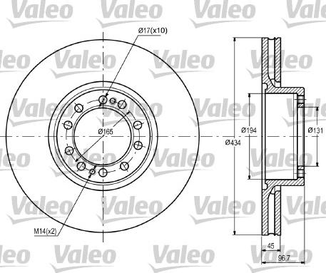 Valeo 187087 - Jarrulevy inparts.fi