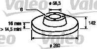 Valeo 187029 - Jarrulevy inparts.fi