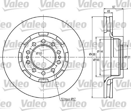 Valeo 187024 - Jarrulevy inparts.fi