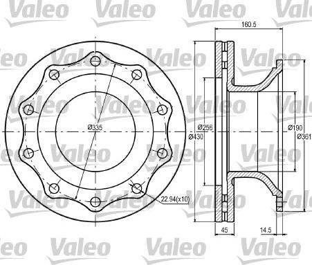 Valeo 187072 - Jarrulevy inparts.fi