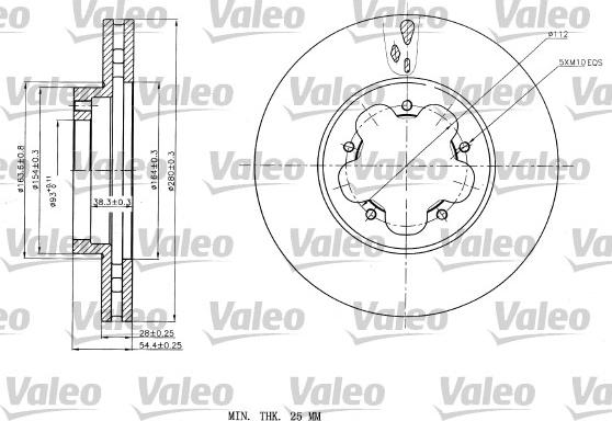 Valeo 187150 - Jarrulevy inparts.fi