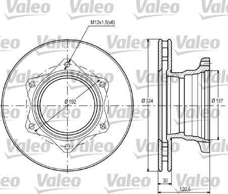 Valeo 187109 - Jarrulevy inparts.fi