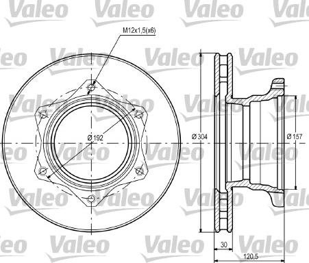 Valeo 187106 - Jarrulevy inparts.fi