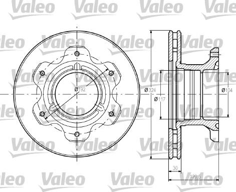 Valeo 187110 - Jarrulevy inparts.fi