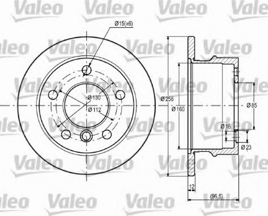 Valeo 187111 - Jarrulevy inparts.fi