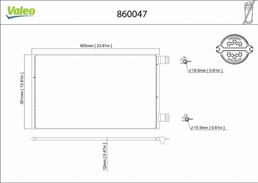 Valeo 860047 - Lauhdutin, ilmastointilaite inparts.fi