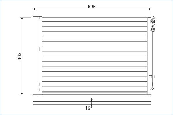 Valeo 814410 - Lauhdutin, ilmastointilaite inparts.fi