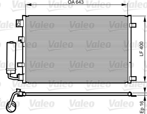 Valeo 814008 - Lauhdutin, ilmastointilaite inparts.fi