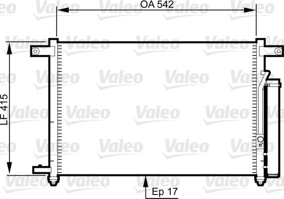 Valeo 814344 - Lauhdutin, ilmastointilaite inparts.fi