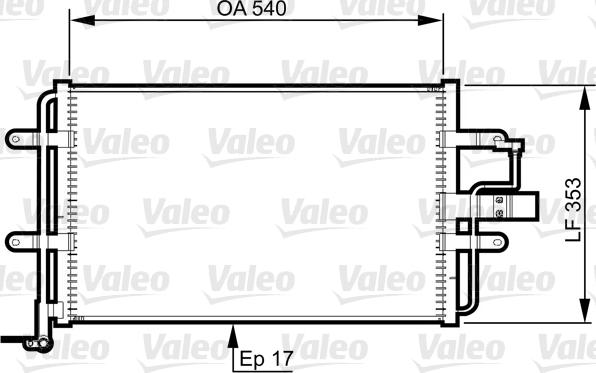 Valeo 814357 - Lauhdutin, ilmastointilaite inparts.fi