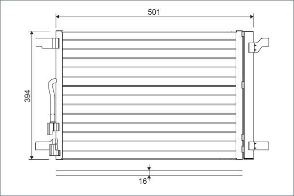 Valeo 814301 - Lauhdutin, ilmastointilaite inparts.fi