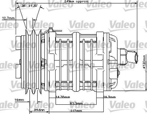 Valeo 815802 - Kompressori, ilmastointilaite inparts.fi