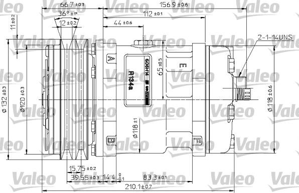 Valeo 815881 - Kompressori, ilmastointilaite inparts.fi