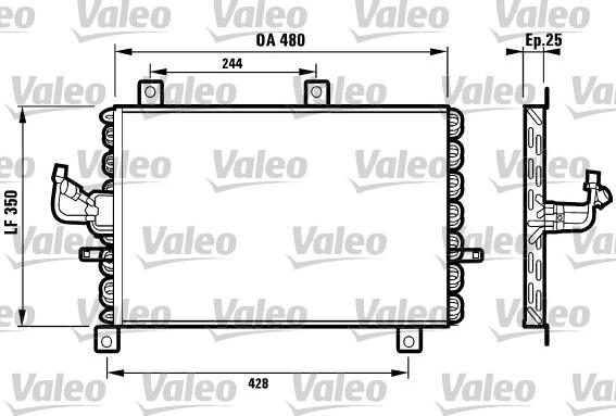 Valeo 816965 - Lauhdutin, ilmastointilaite inparts.fi