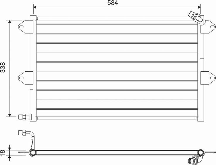 Valeo 816908 - Lauhdutin, ilmastointilaite inparts.fi