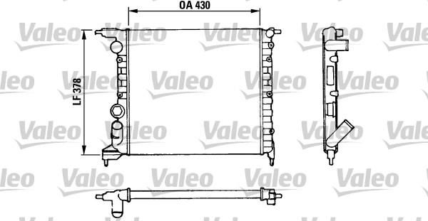 Valeo 816658 - Jäähdytin,moottorin jäähdytys inparts.fi