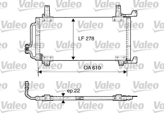 Valeo 816866 - Lauhdutin, ilmastointilaite inparts.fi