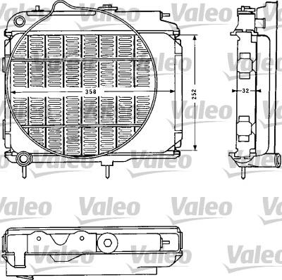 Valeo 810839 - Jäähdytin,moottorin jäähdytys inparts.fi