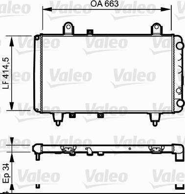 Valeo 811 380 - Jäähdytin,moottorin jäähdytys inparts.fi