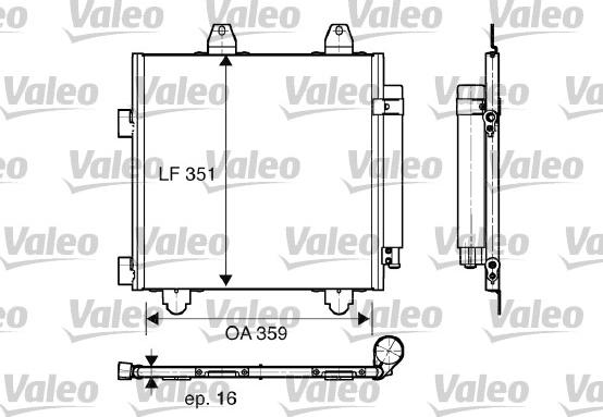 Valeo 818014 - Lauhdutin, ilmastointilaite inparts.fi