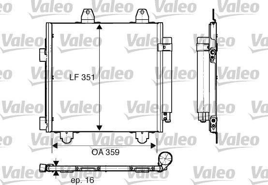 Valeo 818013 - Lauhdutin, ilmastointilaite inparts.fi