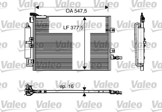 Valeo 818166 - Lauhdutin, ilmastointilaite inparts.fi