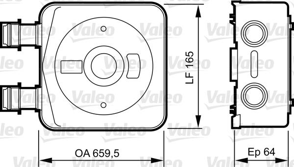 Valeo 818890 - Moottoriöljyn jäähdytin inparts.fi