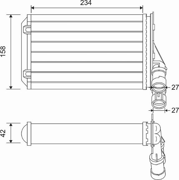 Valeo 812044 - Jäähdytin,moottorin jäähdytys inparts.fi