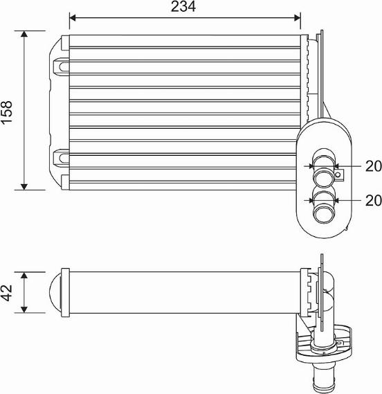 Valeo 812030 - Lämmityslaitteen kenno inparts.fi