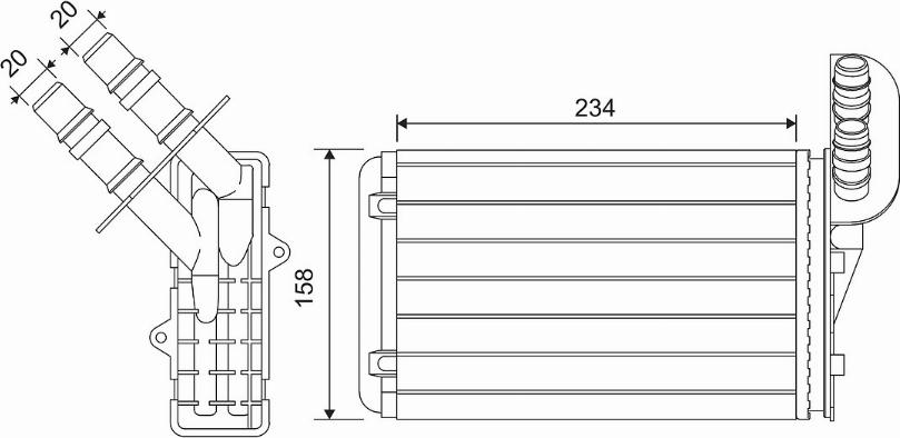 Valeo 812169 - Jäähdytin,moottorin jäähdytys inparts.fi