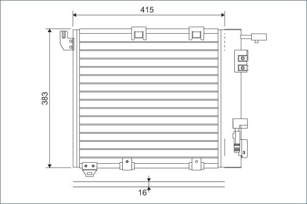 Valeo 817506 - Lauhdutin, ilmastointilaite inparts.fi