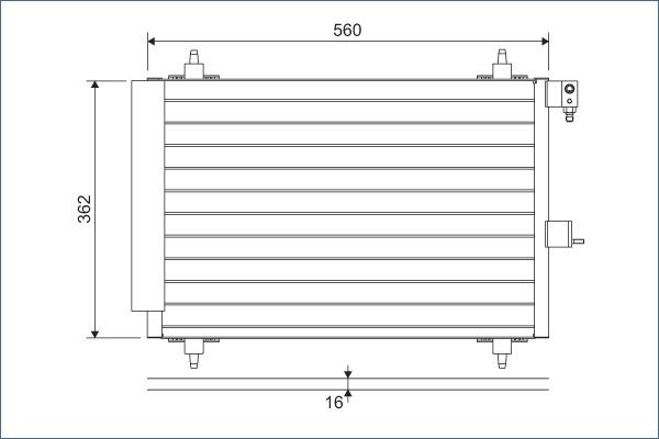 Valeo 817508 - Lauhdutin, ilmastointilaite inparts.fi