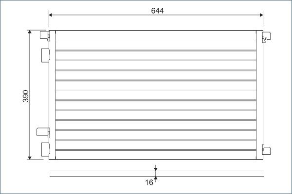 Valeo 817608 - Lauhdutin, ilmastointilaite inparts.fi