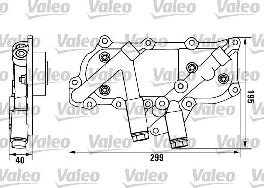 Valeo 817004 - Moottoriöljyn jäähdytin inparts.fi