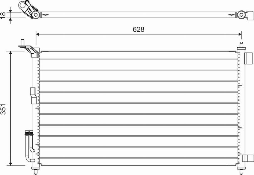 Valeo 817836 - Lauhdutin, ilmastointilaite inparts.fi