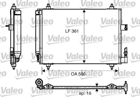 Valeo 817824 - Lauhdutin, ilmastointilaite inparts.fi