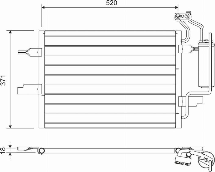 Valeo 817798 - Lauhdutin, ilmastointilaite inparts.fi