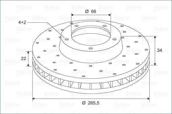 Valeo 886695 - Jarrulevy inparts.fi