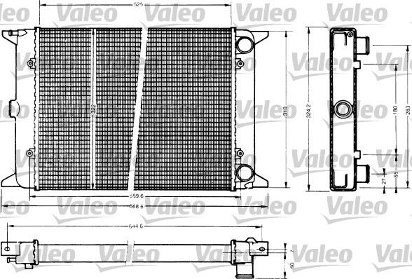 Valeo 883766 - Jäähdytin,moottorin jäähdytys inparts.fi