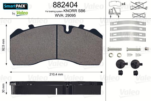 Valeo 882404 - Jarrupala, levyjarru inparts.fi