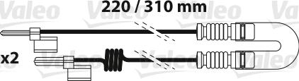 Valeo 882339 - Kulumisenilmaisin, jarrupala inparts.fi