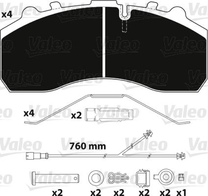 Valeo 882203 - Jarrupala, levyjarru inparts.fi