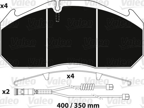 Valeo 882216 - Jarrupala, levyjarru inparts.fi