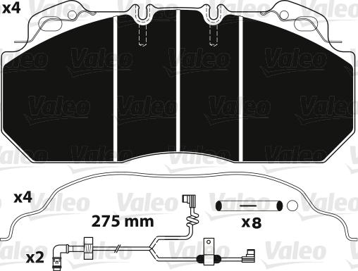 Valeo 882218 - Jarrupala, levyjarru inparts.fi