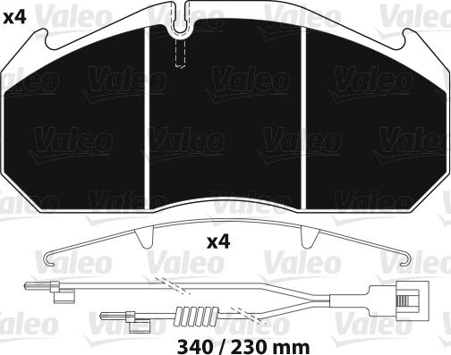 Valeo 882213 - Jarrupala, levyjarru inparts.fi